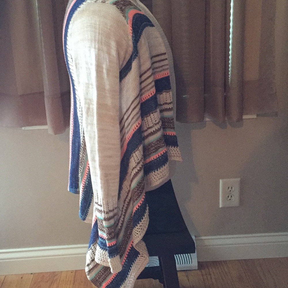 Juniors Open Front Sweater - Picture 2 of 4